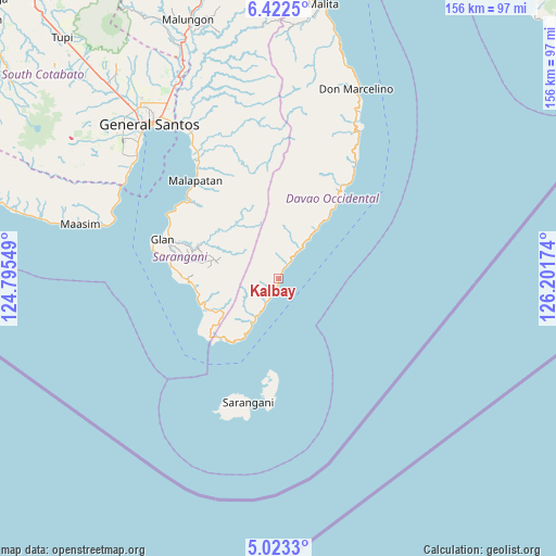 Kalbay on map