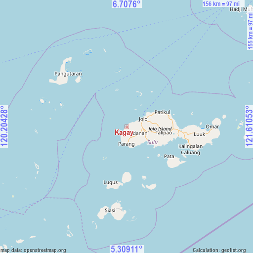 Kagay on map