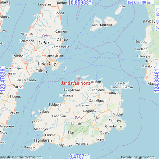 Jandayan Norte on map