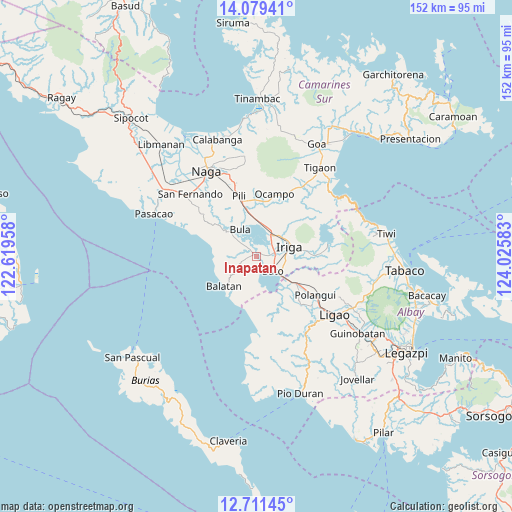 Inapatan on map