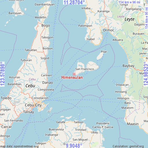 Himensulan on map