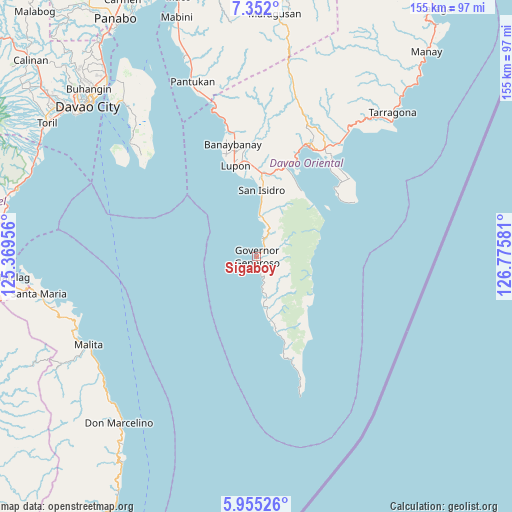 Sigaboy on map