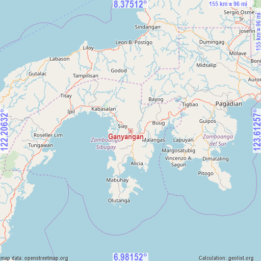 Ganyangan on map