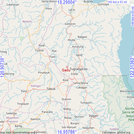 Gadu on map