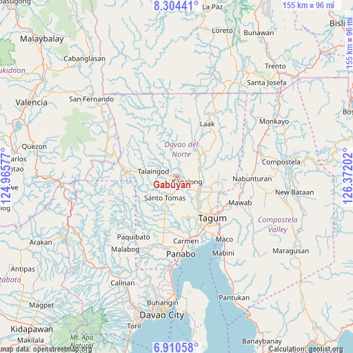Gabuyan on map