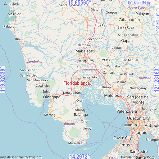 Floridablanca on map