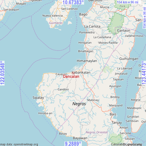 Dancalan on map