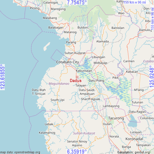 Dadus on map