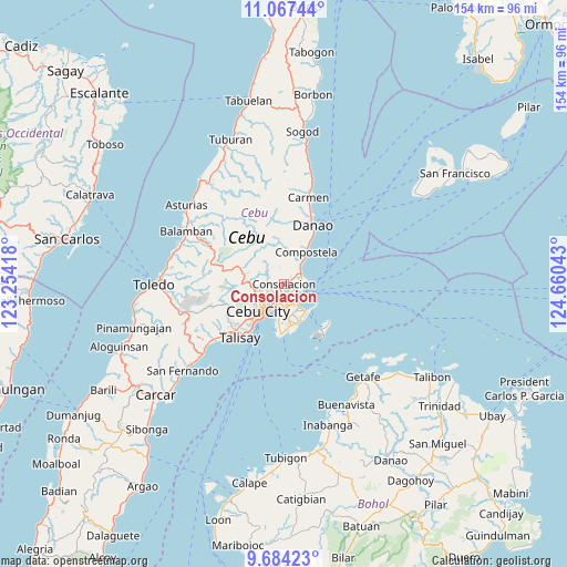 Consolacion on map