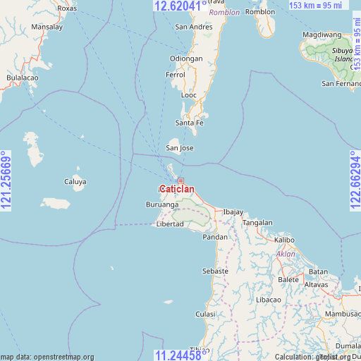 Caticlan on map