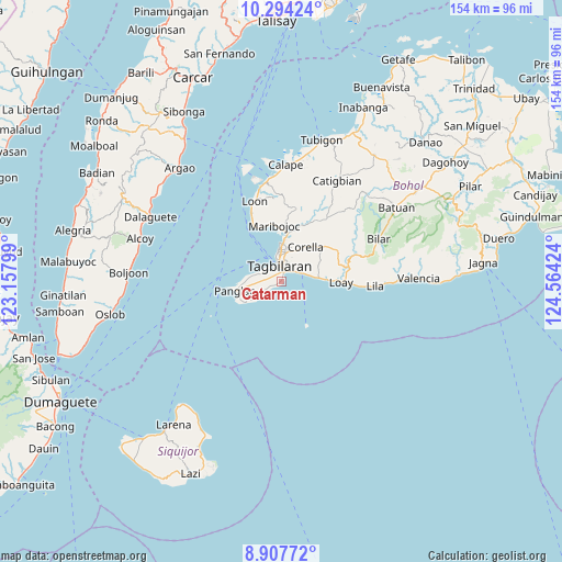 Catarman on map