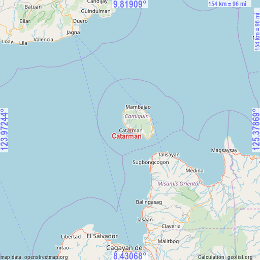 Catarman on map