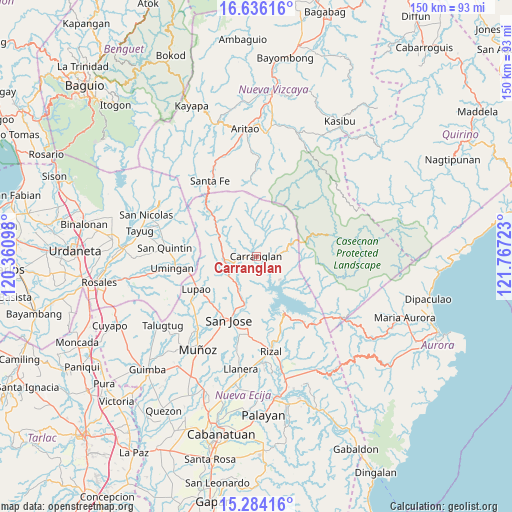 Carranglan on map