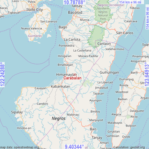 Carabalan on map