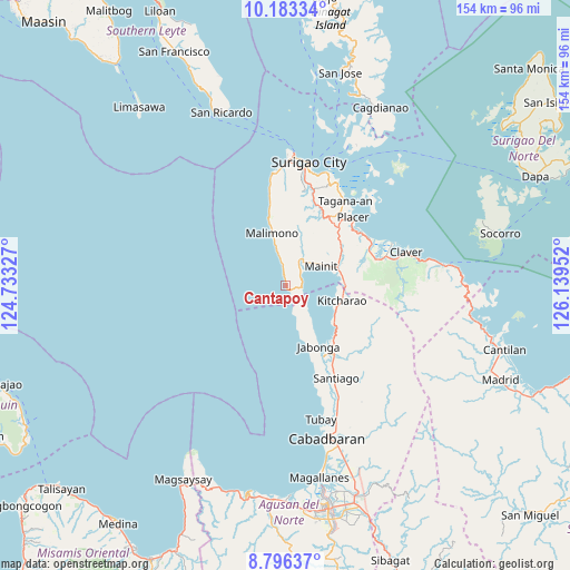 Cantapoy on map