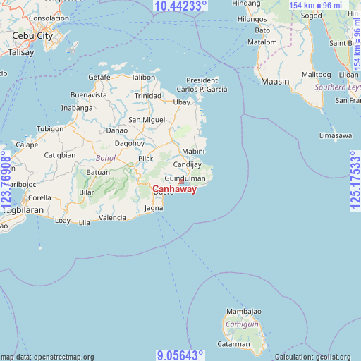 Canhaway on map