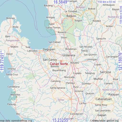 Canan Norte on map