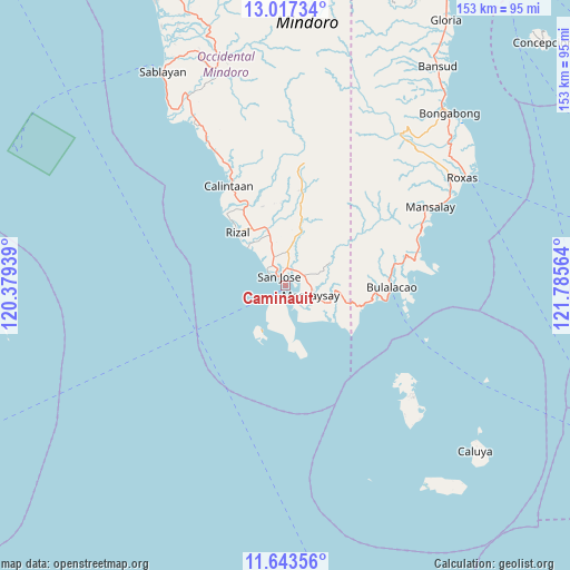 Caminauit on map