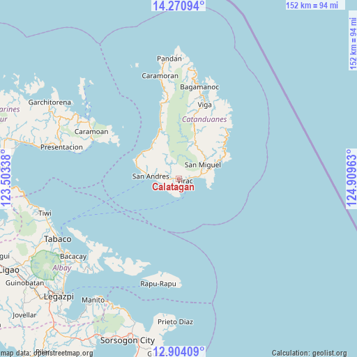 Calatagan on map