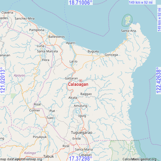 Calaoagan on map