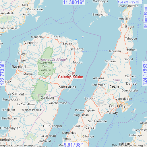 Calampisauan on map