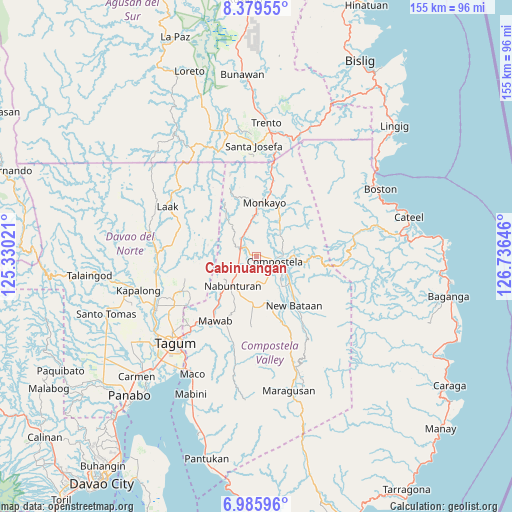 Cabinuangan on map