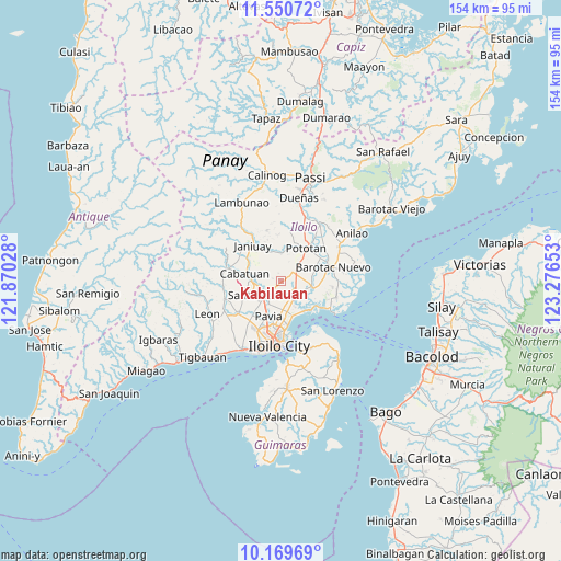 Kabilauan on map