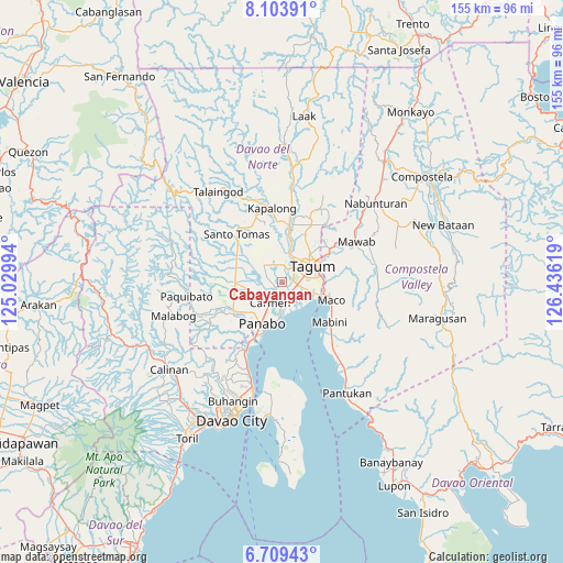 Cabayangan on map