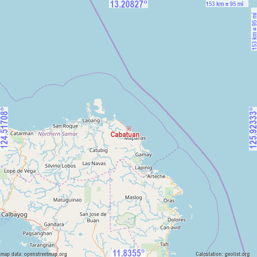 Cabatuan on map