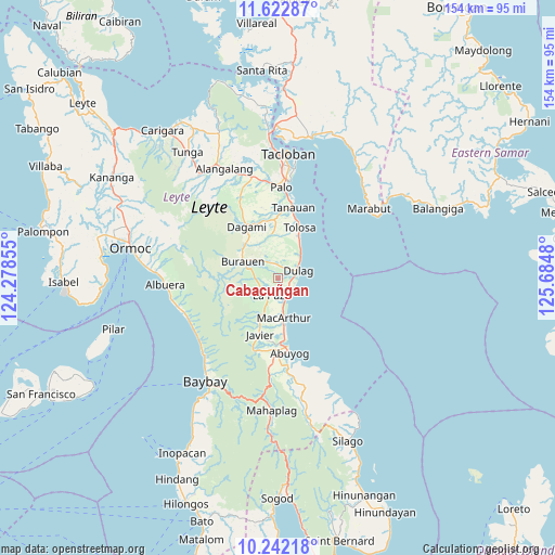 Cabacuñgan on map