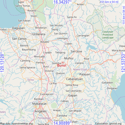 Bunol on map