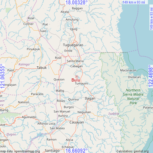 Bulu on map