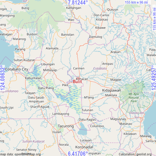 Bulit on map