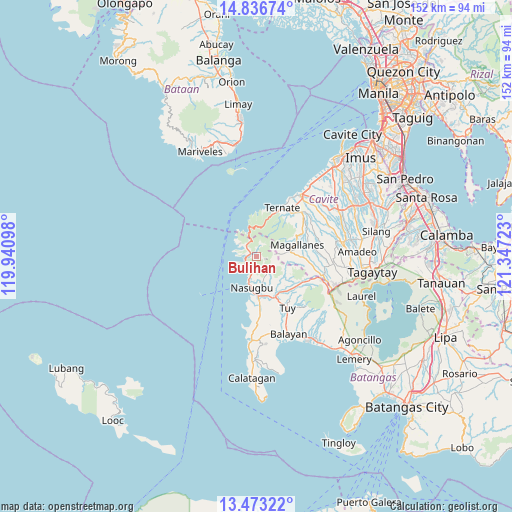 Bulihan on map