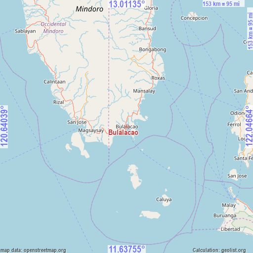 Bulalacao on map