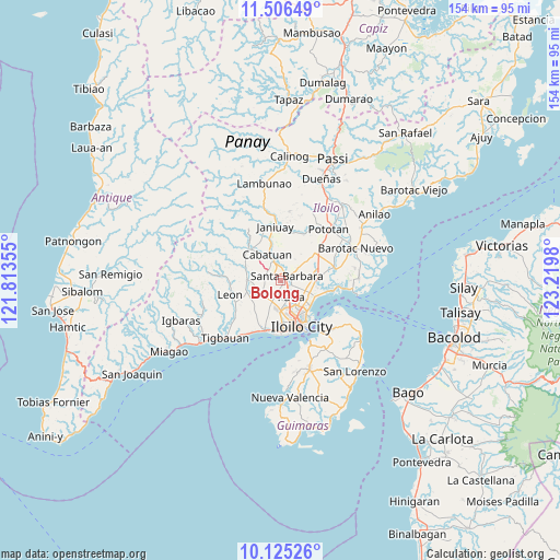 Bolong on map