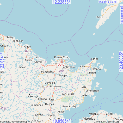 Bolo on map