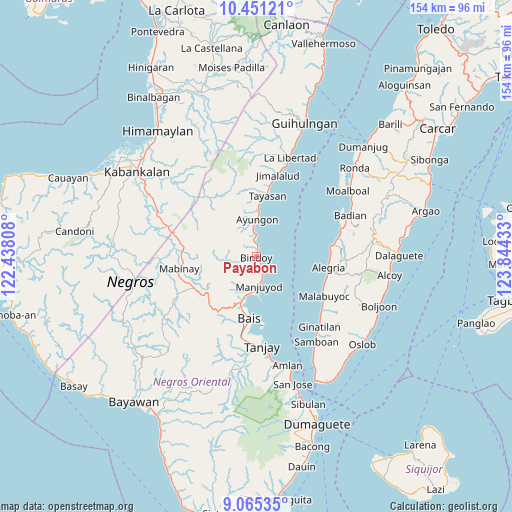 Payabon on map