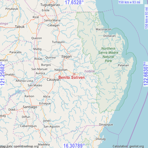 Benito Soliven on map