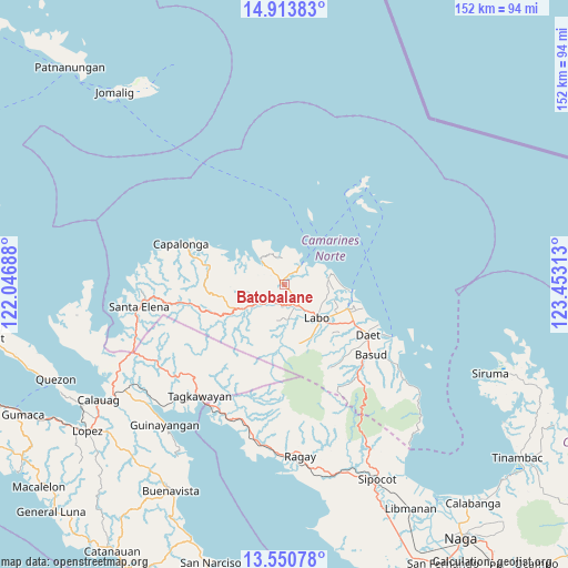 Batobalane on map