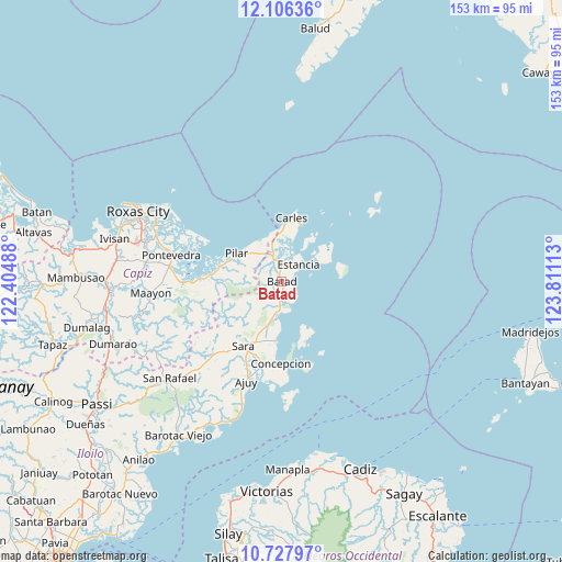 Batad on map