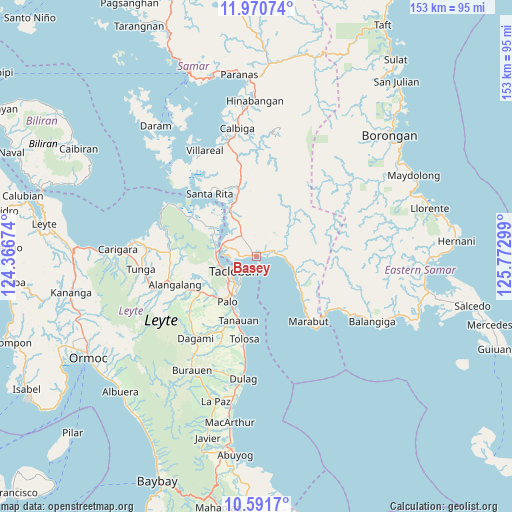 Basey on map