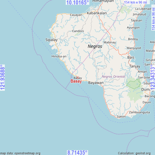 Basay on map