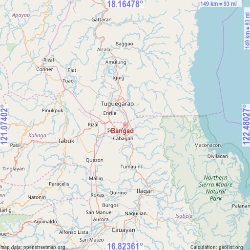 Bangad on map