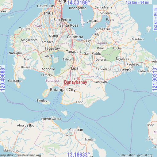 Banaybanay on map