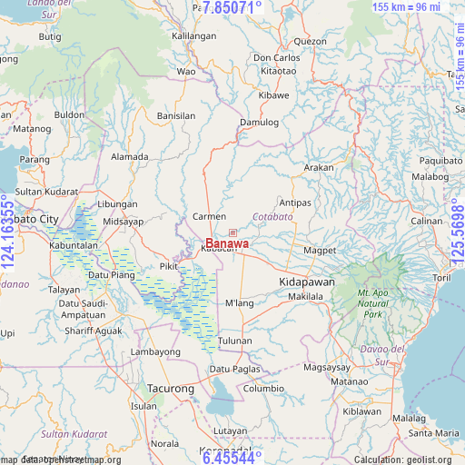 Banawa on map