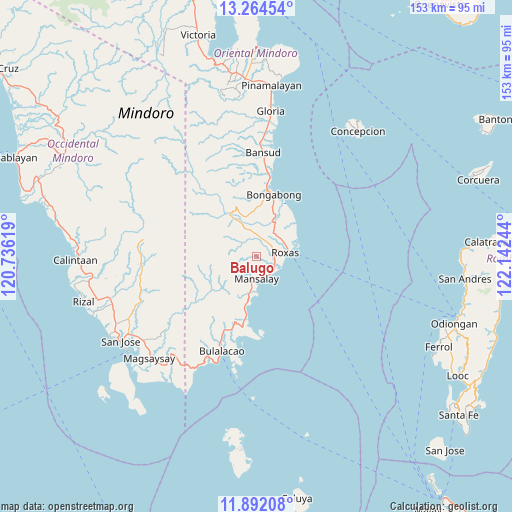 Balugo on map