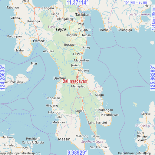 Balinsacayao on map