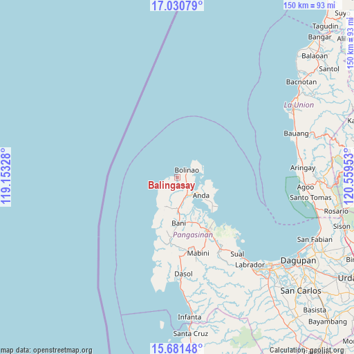 Balingasay on map