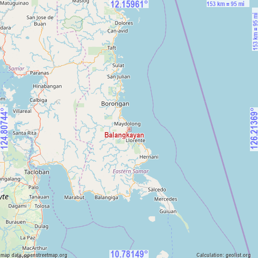 Balangkayan on map